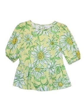 Lilly Pulitzer Hisli Top Limoncello Sunbelievable XXS NWT